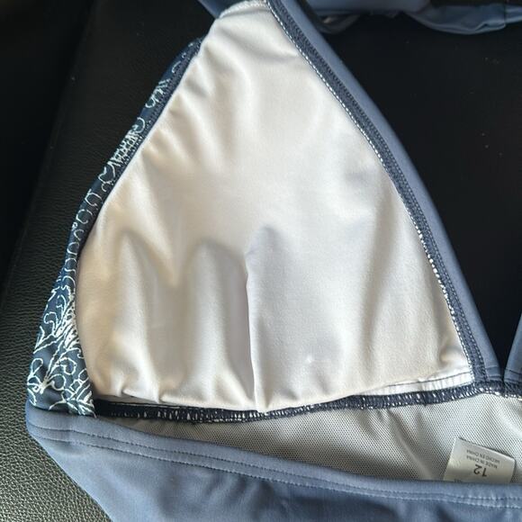 Venus Bohemian One-Piece Swimsuit in Denim Lace Size 12 F12 - Picture 5 of 11